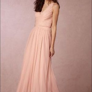BHLDN Edith Dress Taupe Pink